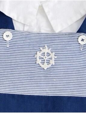 LK NW Vintage 70s Boys 2 Piece Sailor Outfit Sz 4T Spring Summer